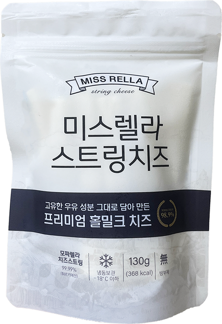 홀밀크 98.9% 진짜치즈 찢어먹는 스트링치즈, 130g, 1개
