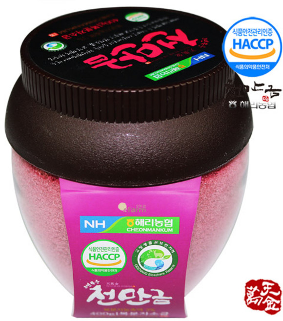 천만금 고창 복분자 천일염 소금, 800g, 1개