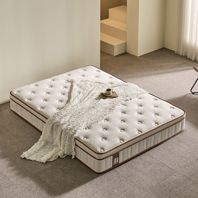 [방문설치] 쏠앤까사 로얄 6회전 독립 포켓 스프링 호텔 침대 매트리스 26T 미디엄 하드 S SS Q K LK, 중간 단단함, 26cm