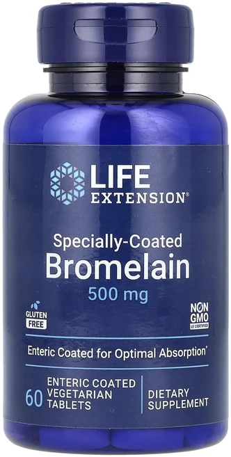 새해 첫좋은선물 Life Extension 특수 코팅 브로멜라인 장용 코팅 베지 정제 60정 제대로 할인합니다, 1개 - 쿠팡