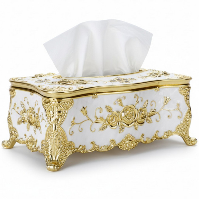 위드리빙 각티슈케이스 + 99.9% 소독티슈 3p, 화이트골드, 1개