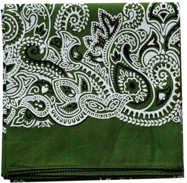 순면 페이즐리 손수건 국산 스카프 반다나 두건 대형 등산손수건