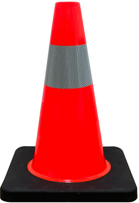 고무덮개 라바콘 깨지지 않는 PVC 45cm 미니 칼라콘 주차콘 소형 삼각콘 / 무게보강 미니 꼬깔콘, 1개