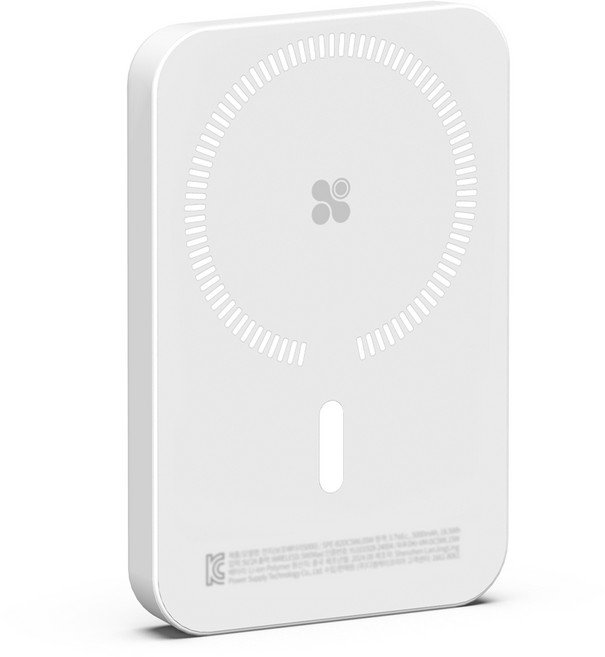스피디 맥세이프 무선 충전 보조배터리 5000mAh, SPE-B2DC5WL05W, 화이트