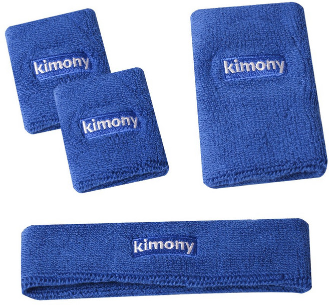 키모니 타월 손목아대 3개+헤어밴드 1개 세트