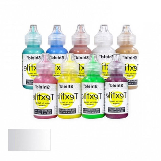 자이포라 섬유전용물감 SILVER 37ML 섬유물감 패브릭물감 면바지염색 쪽염색