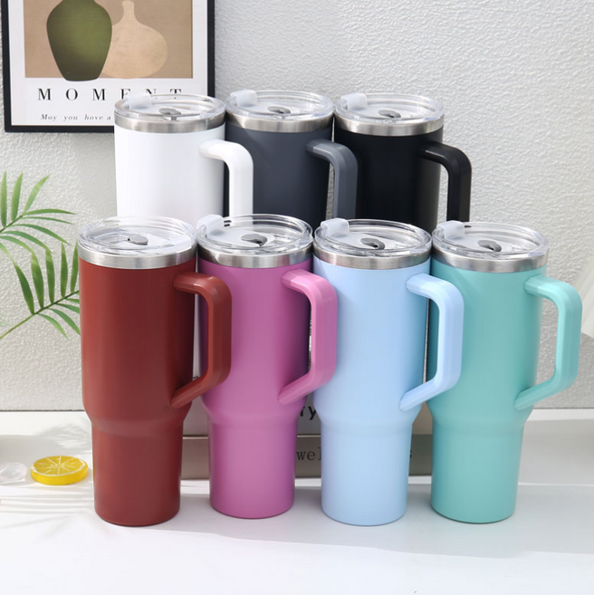 소비요정 1+1 1.18리터 대용량 손잡이 보온 보냉병 스텐 텀블러+빨대 포함, 1개, 1.8L, 블랙+블랙