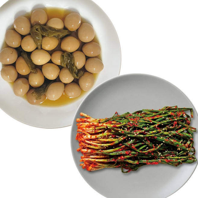 선미식가 국내산 100% 꽈리메추리알장조림 1kg + 아삭한 파김치 1kg, 1세트