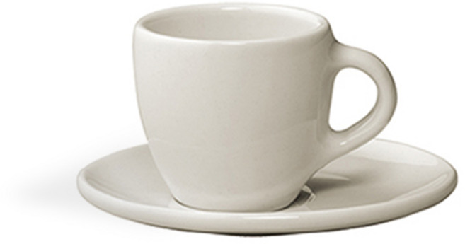 킨토 토포 컵 앤 소서 80ml 4종, 그레이, 1개