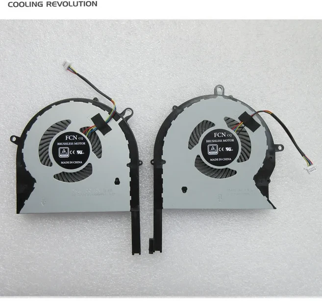 호환 에이수스ROG Strix GL503GE용 노트북 CPU 냉각 팬 FKLJ 0.7A DFS2013121A0T 1A 12V, 01 CPU and GPU Fan