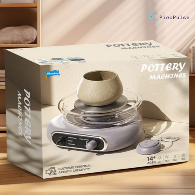 피코펄스 가정용 도자기 키트 도예기, 그레이, 1개