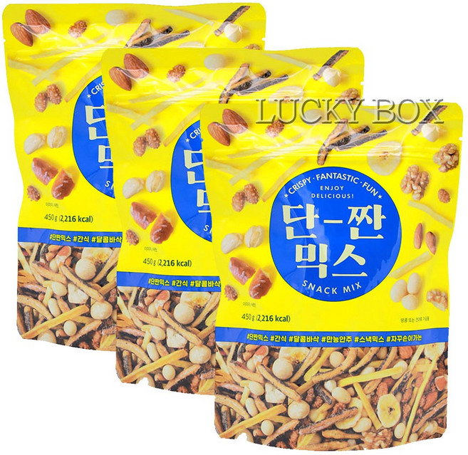 단짠믹스 스낵, 450g, 3개