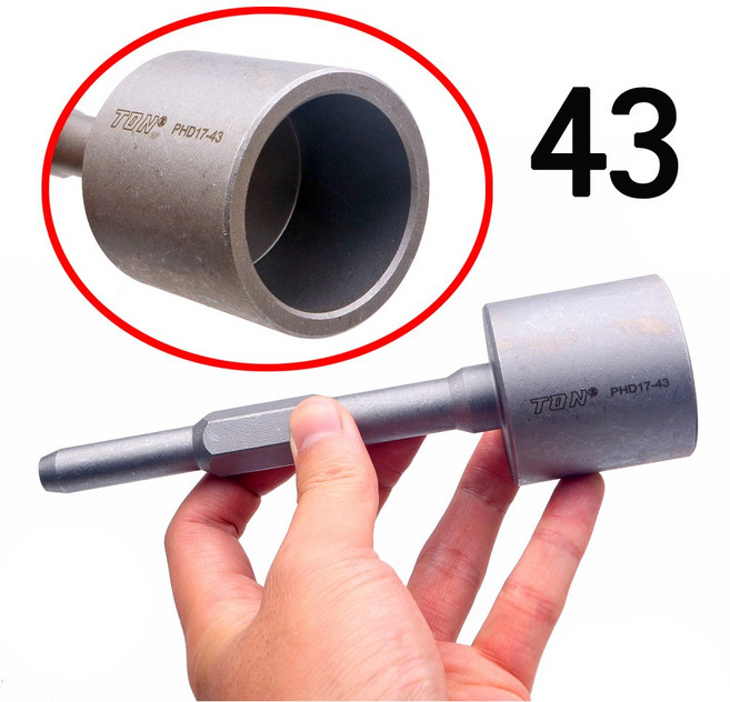 하우스 파이프 타격 함마 20 32 43 52 mm 말뚝 박기 육각 해머 드릴 비닐 봉 펀치 접지봉 고추대, 1개