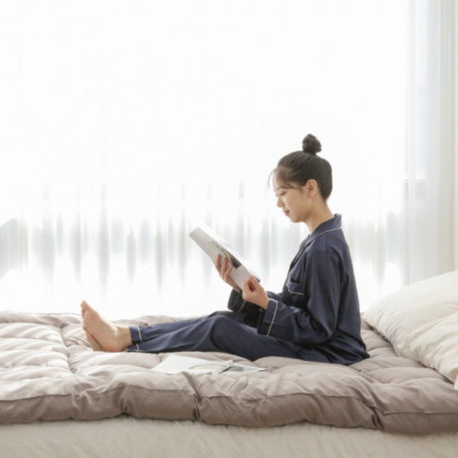 무중력 사계절 두꺼운 차박 캠핑 가정 꿀잠 토퍼 찹쌀떡 차박 제작 토퍼