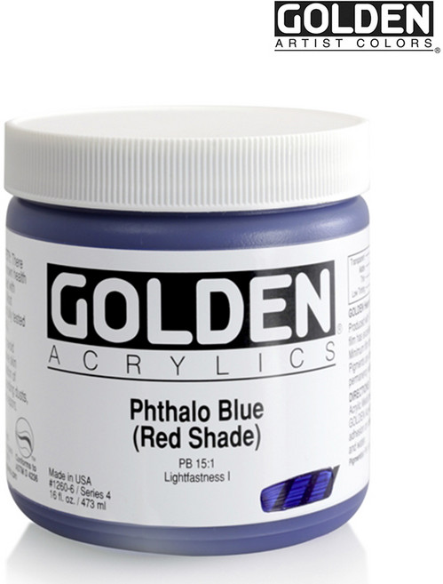 골든 아크릴물감 헤비바디 473ml S4 Phthalo Blue (R.S)