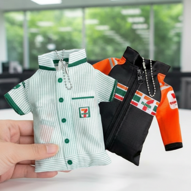 포켓랩 휴대용 시장바구니 키링 방수 에코백 와이드 손잡이 일체형 중형, 1개, 화이트