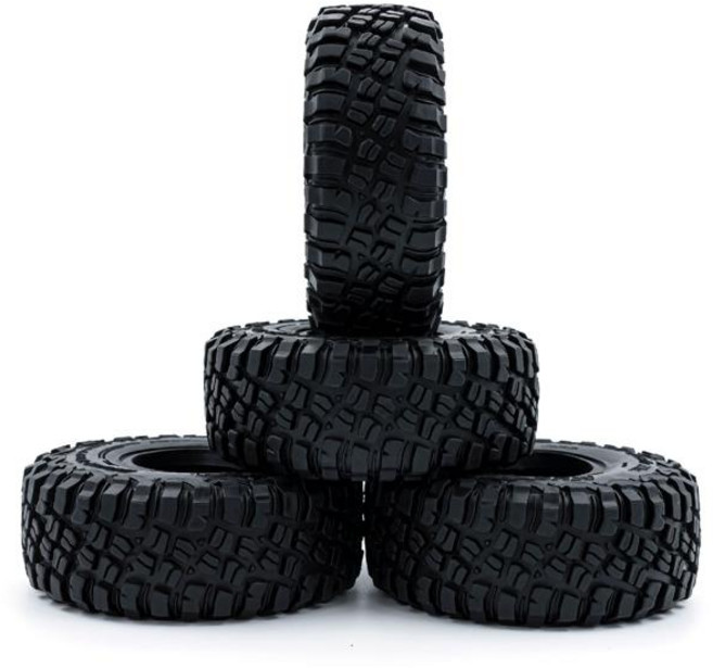 호환 110 RC 크롤러 자동차용 타이어 클라이밍 트레드 BFGoodrich 117mm Traxxas TRX4 TRX6 AXIAL SCX10 RC4WD D90 Baja Baja1, [02] 4pcs
