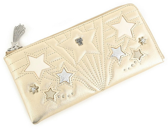 안나 수이 여성 장지갑 지퍼 골드 ANNA SUI 317620