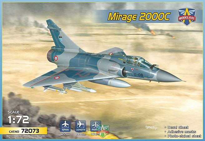 Modelsvit 72073-1/72 – Mirage 2000C 다용도 Jet Fighter Scale 항공기 키트 스케일 229914