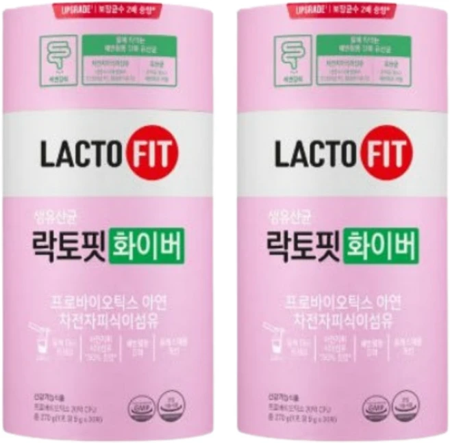 종근당건강 락토핏 생유산균 화이버 9g 30포 2개, 60개 - 쿠팡