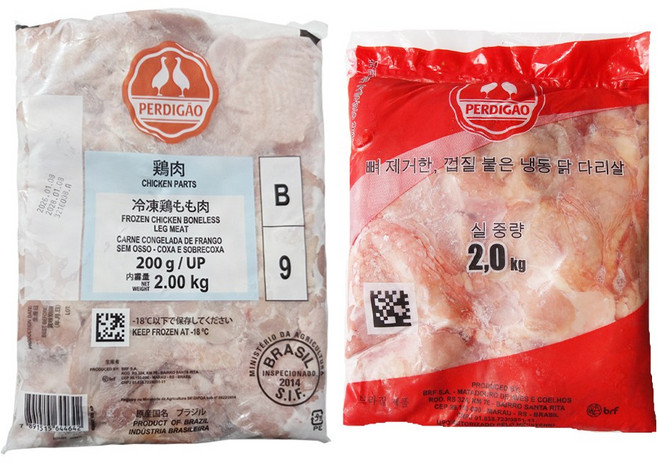 [생활고기]뼈를 발라낸 순살 닭다리정육 닭다리살 (2kg+2kg), 2개