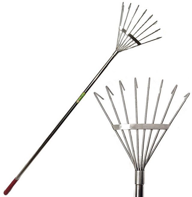 올스텐 갈퀴 제초작업 벌초 낙엽청소 서서하는 농기구, 1개