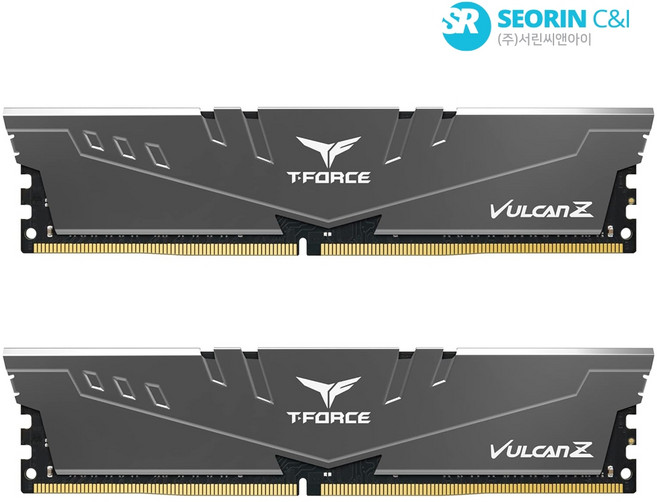 [서린공식] 팀그룹 T-Force DDR4-3600 CL18 Vulcan Z Gray 패키지 서린 (16GB(8Gx2))