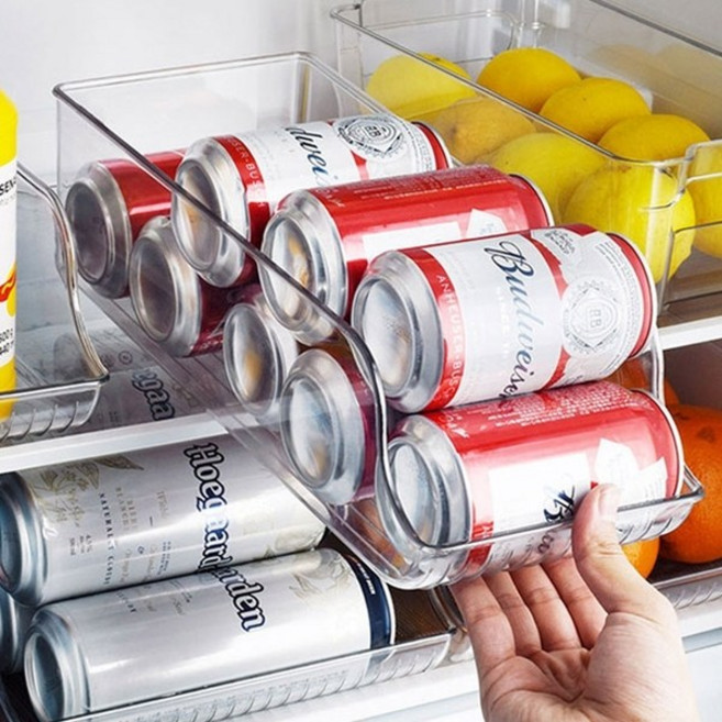 냉장고 맥주 정리대 소형+대형 정리함 주방 키친 330ml 500ml 투명 예쁜 추천, 본상품선택, 1개