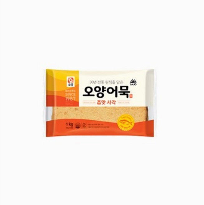 사조 오양 어묵 참맛사각, 1kg, 6개