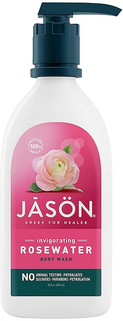 JASON 퓨어 내추럴 로즈워터 바디워시 887 ml, 887ml, 1개 - 쿠팡