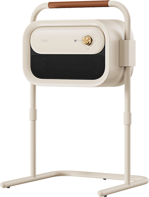 소싱 웜베이비 스탠드 온풍기 전기온풍기 가정용온풍기 발난로 사무실온풍기, 베이지, 웜베이비스탠드