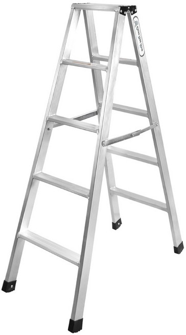 魚鱗滿焊A字鋁梯 承重200kg - 家用梯/工程梯/鋁梯, 1個