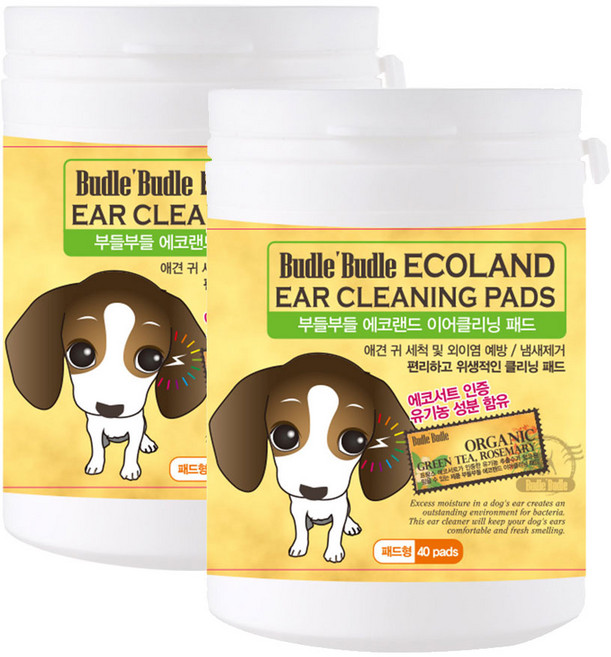 부들부들 이어클리닝 패드 40p, 2개