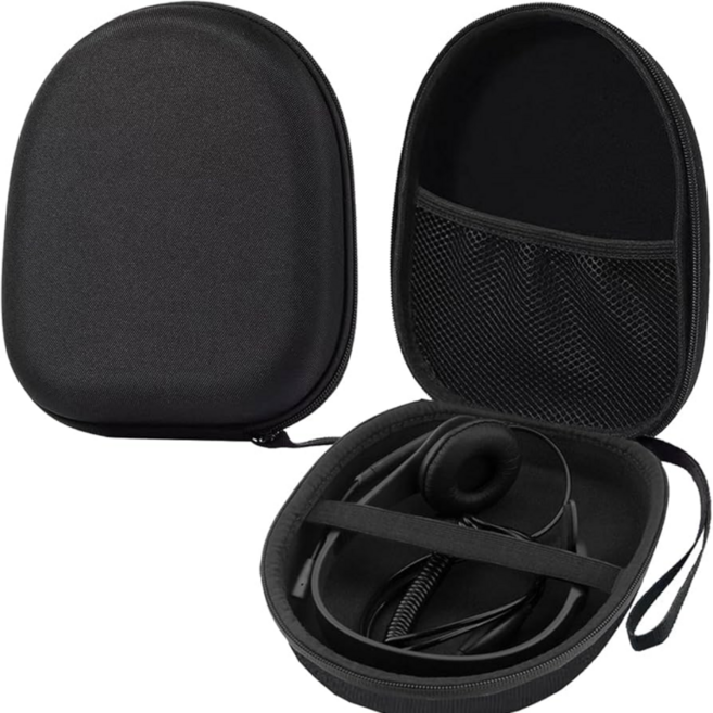 소니 WH-CH720N WH-CH520 WH-CH510 XB910N 호환 헤드폰 케이스 가방 파우치, 블랙, 1개, 헤드셋 고급 하드 케이스