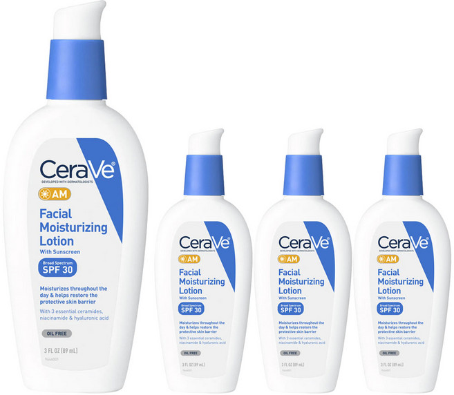 세라비 페이셜 모이스처라이징 로션 A.M, 89ml, 4개