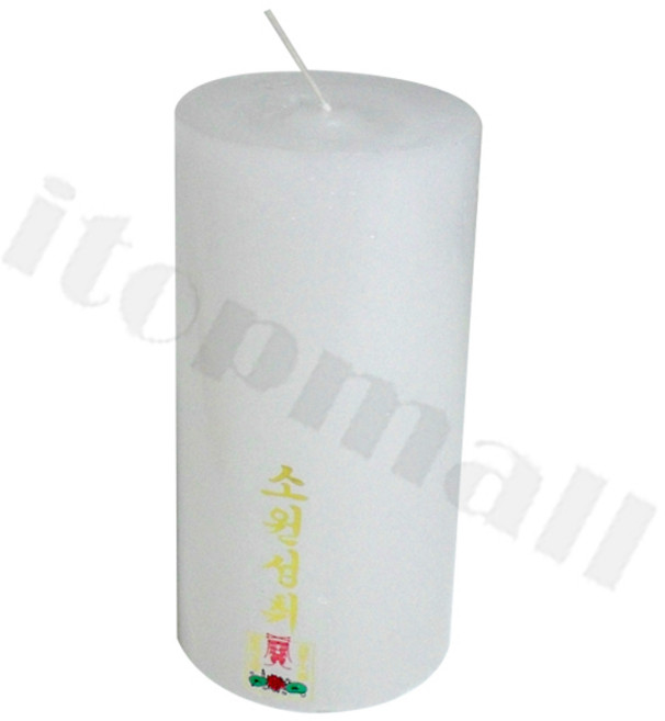 풍년 원백초 15cm (소) 소원성취 양초 지름 양초 냄새 음식 향 촛불 기념 소원 행사 용, 1개