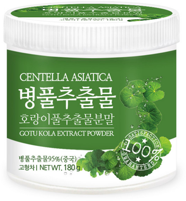 푸른들판 병풀 추출물 분말 가루 호랑이풀 고투콜라 먹는 허브 잎 차 파우더, 180g, 1개