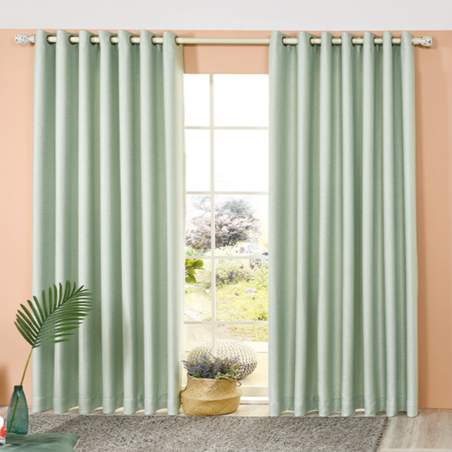 [당일발송] 예가창 마카롱 아일렛 핀형 암막커튼 2P 세트