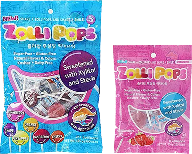 졸리팝 자일리톨 무설탕 캔디 혼합 125g(21개)+ 딸기맛 40g(8개) 막대사탕 롤리팝, 1개, 165g - 쿠팡