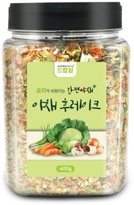 드랍쉽 야채믹스 후레이크(국산) 400g(통), 야채믹스 후레이크[국산] 400g[통], 1개