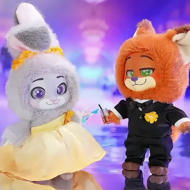 TOP TOY 디즈니 주토피아2 캐릭터 서프라이즈 닉/주디/게리/게리버트/히든피규어 소장용 인형 키링 랜덤 박스 생일선물 설날선물 어린이날선물, 1개, 무작위, 20cm