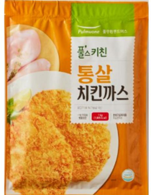 풀무원 통살 치킨까스 1kg 1개
