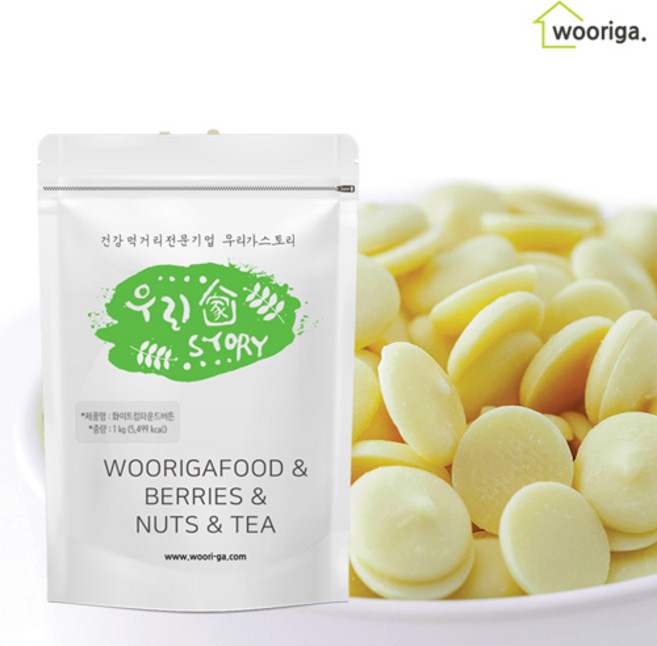 알스트 컴파운드 화이트 초콜릿, 1kg, 1개