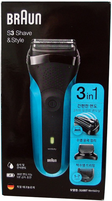 브라운 시리즈3 쉐이브앤 스타일 전기면도기