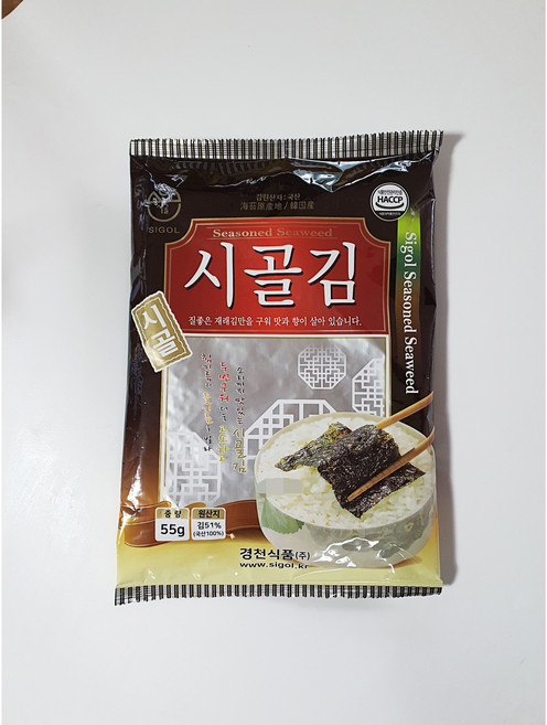경천식품) 시골 재래 전장김, 55g, 8봉