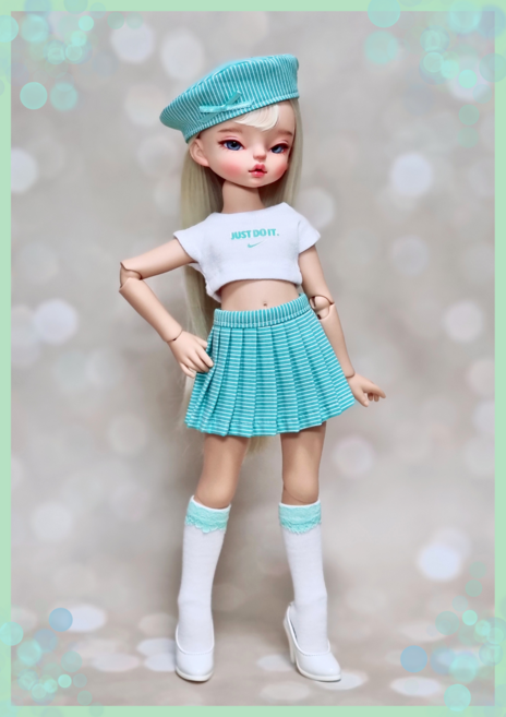 #파올라레이나 32cm( 민트민트 3종세트 )#USD 26cm #도리스돌 30cm #마구샵 #구체관절인형 #인형옷, 베레모 추가안함, 1개