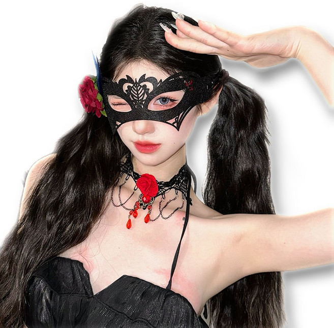 하이유니 [시선강탈] 크리피큐티 무도회 할로윈 파티 가면, 1개, #7