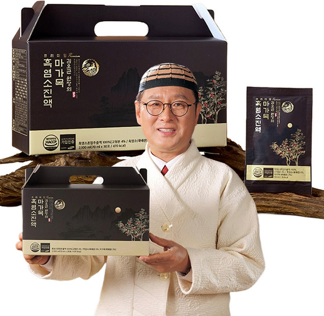 TV홈쇼핑 김오곤 프리미엄 마가목 흑염소 진액 액기스 즙 국내산, 1박스, 2.1L