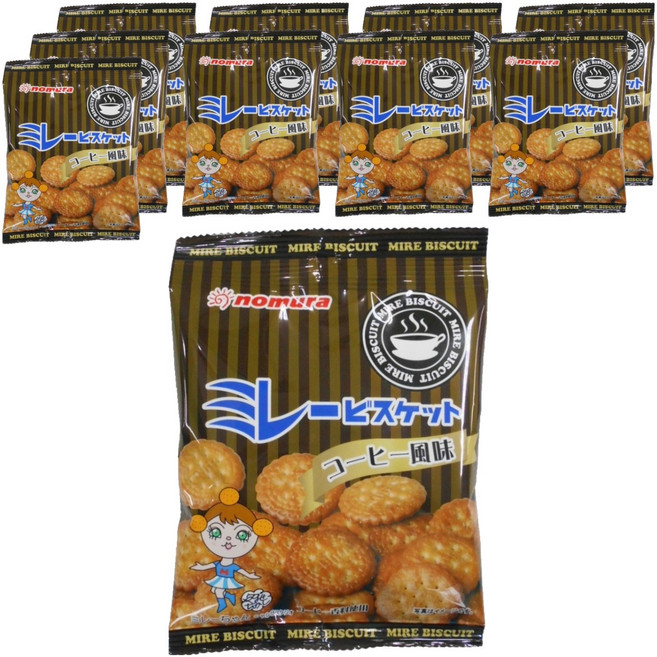 nomura 野村美樂 果然誠實 Millet 餅乾 咖啡口味, 10個, 70g