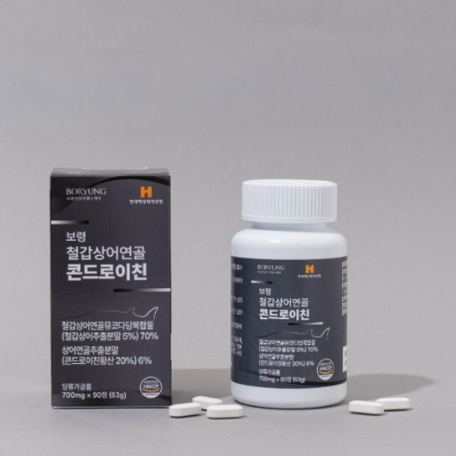 보령 철갑상어연골 콘드로이친 700mg 45일분 콘드로이친황산, 1개, 90정